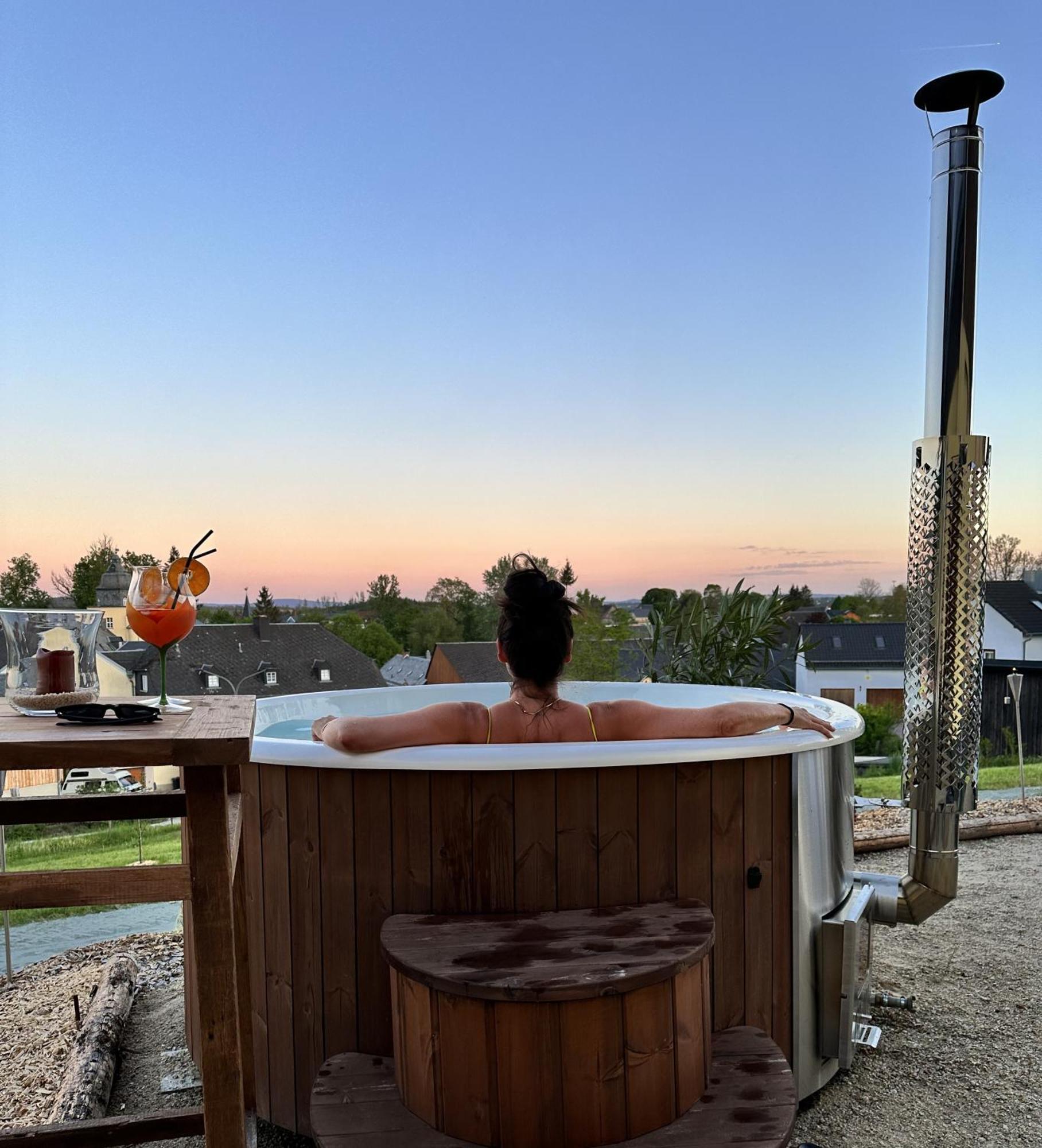 Chalet-Ferienwohnung Schlossblick, 51 Qm, Wellness/Fitness/Sauna - Bergroedelhof Feilitzsch Екстер'єр фото